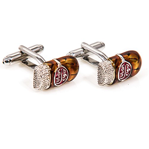 Mrcuff Cuban Cigar Pair Cufflinks In A Presentation Gift Box & Polishing Cloth #TOP1