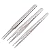 AAProTools Stainless Steel Tweezers, Anti-Acid Antistatic Curved Tip Tweezers, Precision Tools Quality Antimagnetic Tweezers Anti Stainless Watch Repair Tool