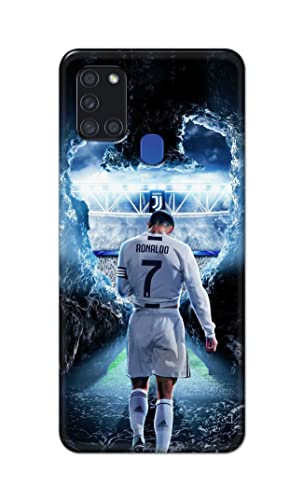 Image of Printed Hard Back Cover Case for Samsung Galaxy A21s Back Cover (Footbal Legend) -702