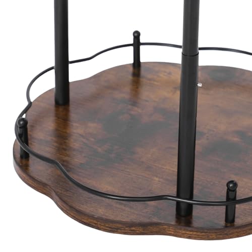 Étagère à épices à 2 niveaux réglable avec plateau rotatif