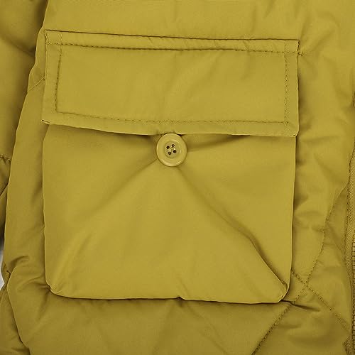 Baby Girls Thick Puffer 𝗛ooded Long Sleeve Zipper Long Jacket Winter Loose Windproof Warm Outwear with Pocket3