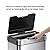 EKO Mirage-T 50 Liter / 13.2 Gallon Touchless Rectangular Motion Sensor Trash Can, Brushed Stainless Steel Finish