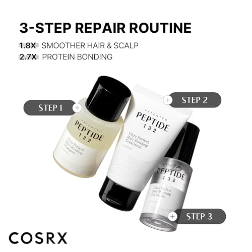 COSRX PEPTIDE-132 Hair Bonding Mini Kit, Shampoo, Treatment & Oil Serum - image 5