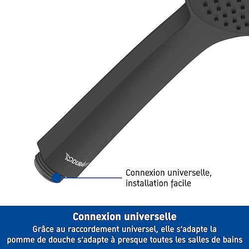 Douchette ronde Duravit MinusFlow économie d'eau 110mm - 5