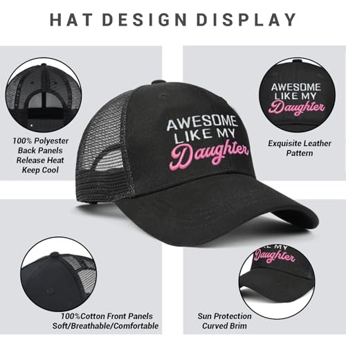 Image of Girl Dad Hat for Men,Girl Dad Gifts Fathers Day Birthday Christmas for Dad Trucker Hat Baseball Caps