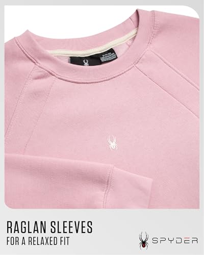 Image of Spyder Womens Sweaters - Cozy Super Soft Fleece Pullover Sweater for Women - Lightweight Long Sleeve Tops with Raglan Sleeves