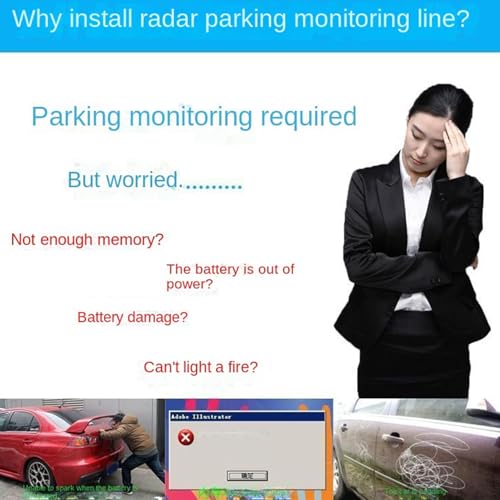 Cable de monitor parking anti batería descargada para grabador de coche 5