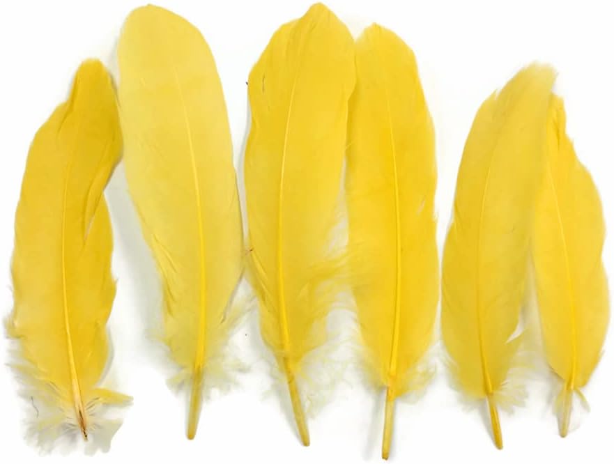 Moonlight Feather | 1/4 Lb - Goose Feathers - Yellow Goose Feathers