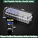 6-Pack Peptide Case for Fridge - 88 Slot (4 * 10+2 * 24 Slots) Refrigerator Vial Holder (3mL Vial Storage) Organizer Set for Insulin, Semaglutide & Peptide Bottles - Semi-Transparent Storage Solution