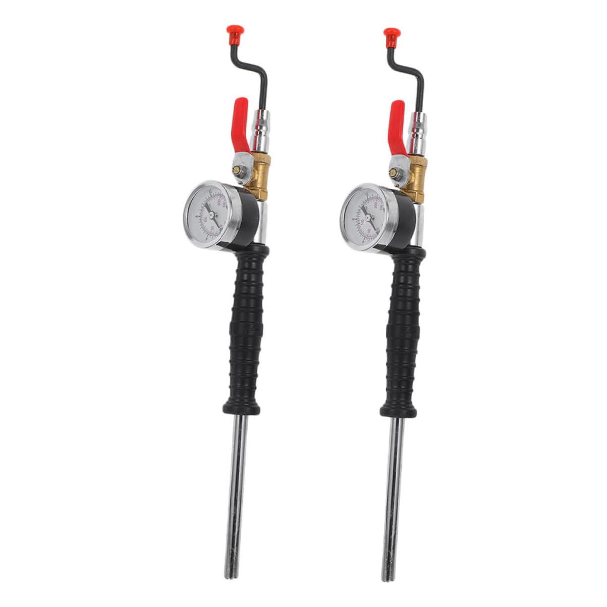 Gonfleur de pneus avec manomètre POPETPOP lot de 2 embouts de gonflage manuel pour voiture