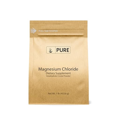 Pure Original Ingredients Magnesium Chloride (1 lb) Eco-Friendly Packaging Crystal Powder Magnesium Supplement