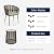 EAST OAK Breezeway Patio Furniture Set, 3-Piece Outside Bistro Set Handwoven Rattan Wicker Chairs with Waterproof Cushions, Tempered Glass Table, Outdoor Conversation Set for Porch, Coffee & Beige