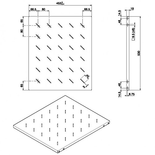 Intellinet Staffa Per Rack 19'' 525 Mm Nero - 2