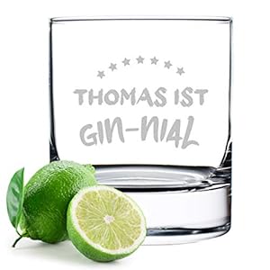 Tonic Ginglas graviert mit Spruch – Lasergravur – Cocktailglas – personalisiert – Genuss – Sommergetränk – 320 ml…