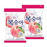 Sweet Peach Flavor Hard Candy - Individually Wrapped, 5.4oz (153g), Pack of 2