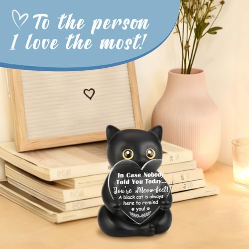 Estatua de Resina Gato Negro Afirmativo miniatura 7