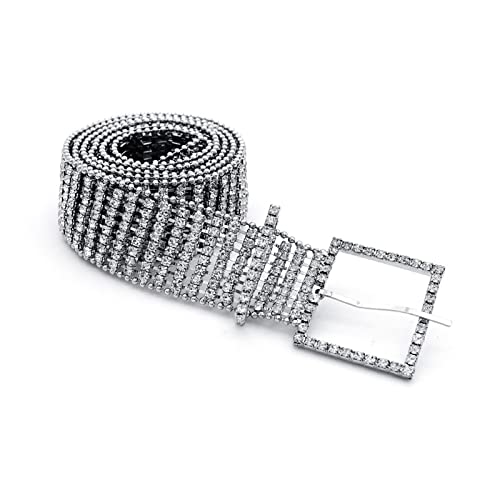 Cadena de cintura KnSam con circonia cúbica brillante para bikini