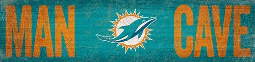 Fan Creations Miami Dolphins Man Cave Sign, Multicolored