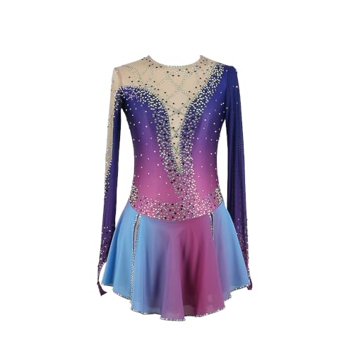 ZAGITOVA Vestido de patinação artística personalizado para mulheres, meninas, saia de patinação no g