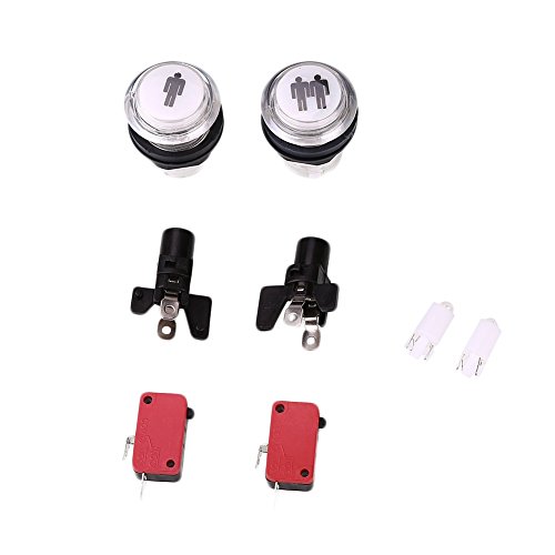 Preisvergleich Produktbild Xinzhi - LED Arcade Start Knopf 1 Spieler + 2 Spieler Münzschalter Kit DIY