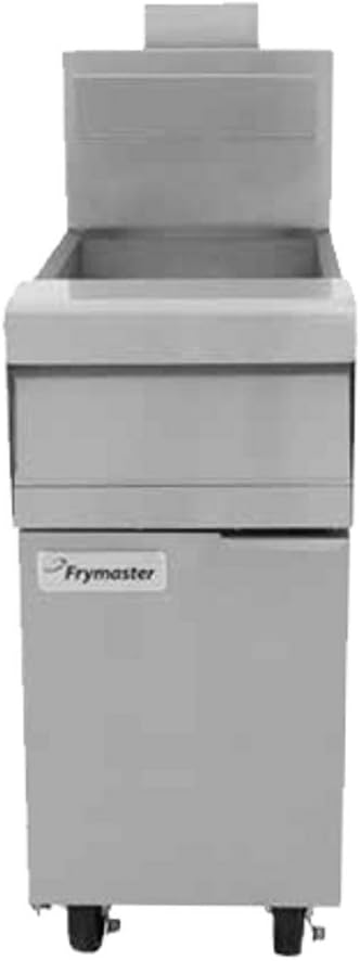 MJ150 50 Pound Performance Gas Floor Fryer with Millivolt Controls - 122,000 BTU