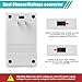 Voltage Converter 110V to 220V Step-Up & Step-Down Power Two-Way Conversion Voltage Converter Transformer for Travel, RV, and Camping (100W-White)