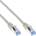 Produktbild InLine 76850 Patchkabel, S/FTP (PiMf), Cat.6A, 500MHz, halogenfrei, Kupfer, grau, 0,5m