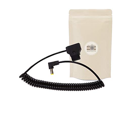 DTAP Cable Trenzado Derecho D-Tap Male a DC 12V 5.5 x 2.1 BMCC Blackmagic DSLR 40 cm Conector de Accesorios de cámara - 130 cm