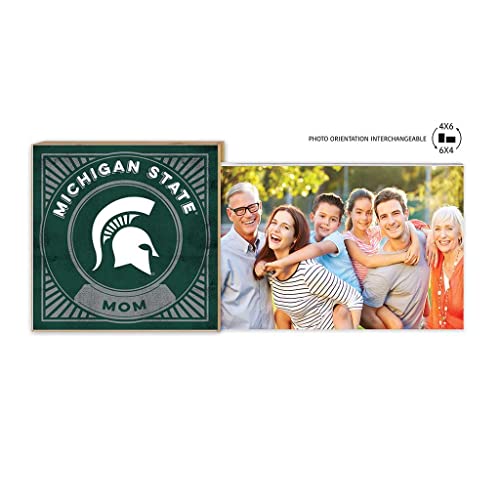 Floating Picture Frame Proud Mom Retro Team Michigan State Spartans