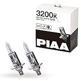PIAA(ピア) 車用 バルブ ヘッドランプ/フォグランプ用 ハロゲンバルブ H1 3200K セレストホワイト 車検対応 2個入 12V 55W(100W相当) 安心のメーカー保証1年付 HX305