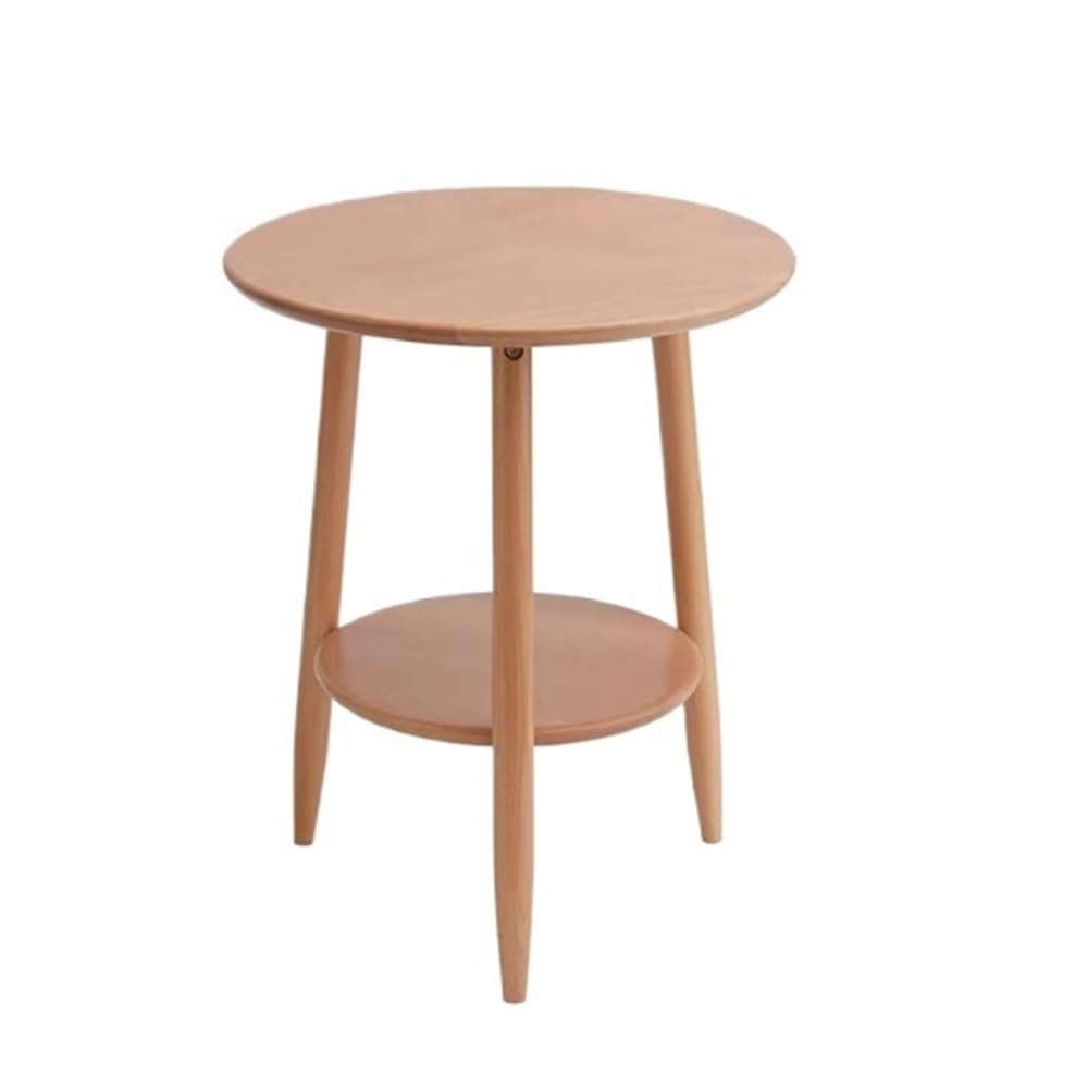 ZTHYSHOZ Coffee Table Creative Minimalist Movable Side Table Small for Living Room Bedroom Milk Tea Store Coffee Shop(Natural)