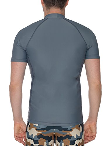 iQ-UV Herren UV 300 Slim Fit Kurzarm T-Shirt, grau (ash), M (50)