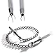 OnundOn Nippelklemmen Brustwarzen Sex Nipple Clamps mit Metallkette Brustwarzenklemmen für BDSM Erotik SM Sexspielzeug Extreme Paare Stahl Nippel Greifer mit Kette