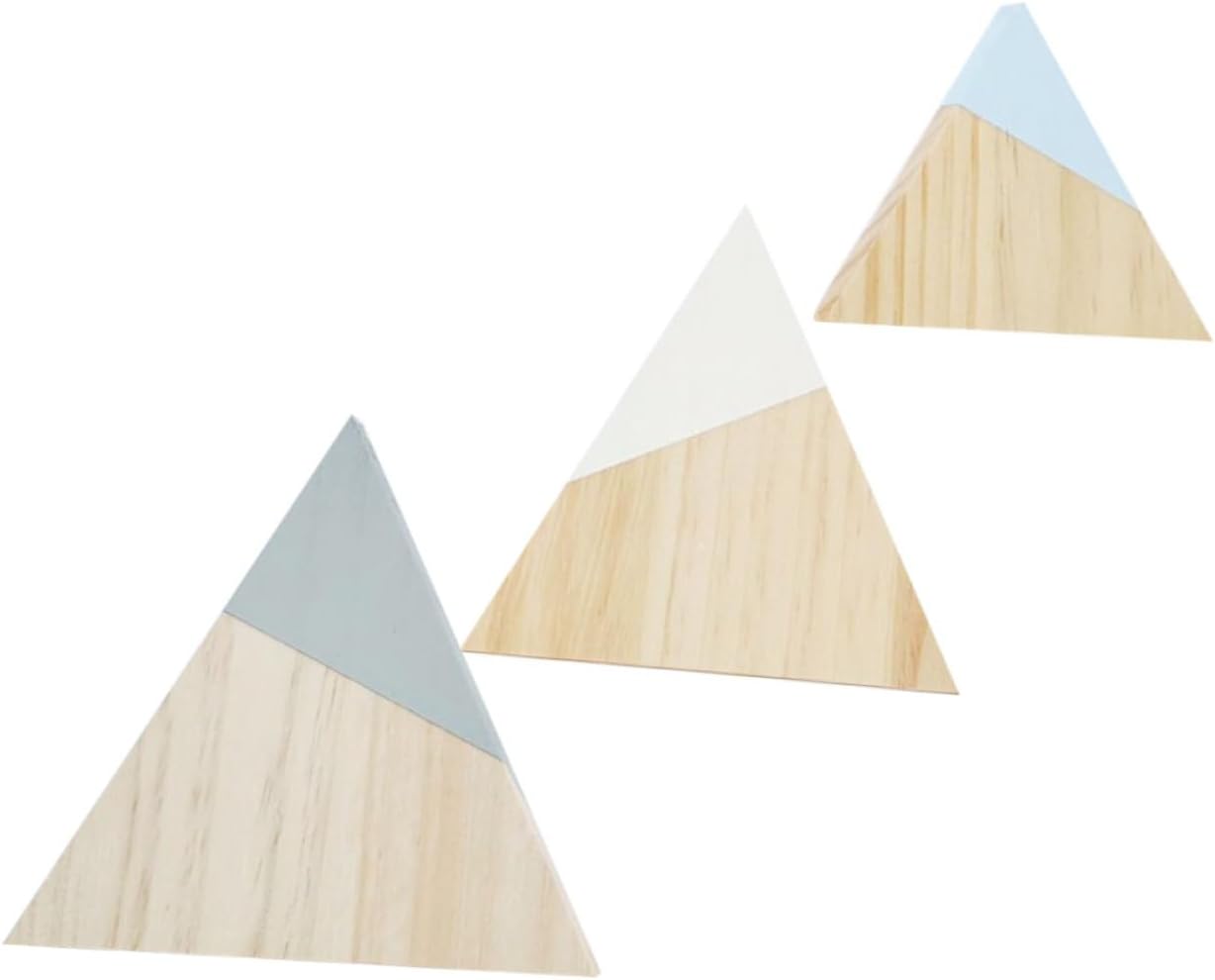 Luxshiny 15pcs Desktop Wooden Mountain Decor Rustic Farmhouse Table Decorations Versatile Mountain Centerpiece for Home Office for Birthdays Housewarming