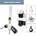 WAVEYU Cute Wrist Lanyard with ID Card Holder for Women Girls, Hand Wristlet Lanyards for Keys with Wallet ID Badge Holder with 6 Card Slots, 1 ID Window, 1 Zipper Pocket, White Marble