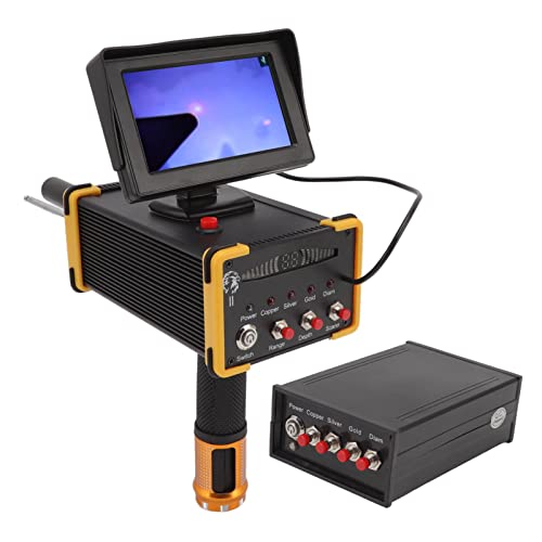 Metal Detector Scanner Device Metal Search Yellowedge Finder 15M Yellow 1000M for Sensor Metal Detectors (US Plug)