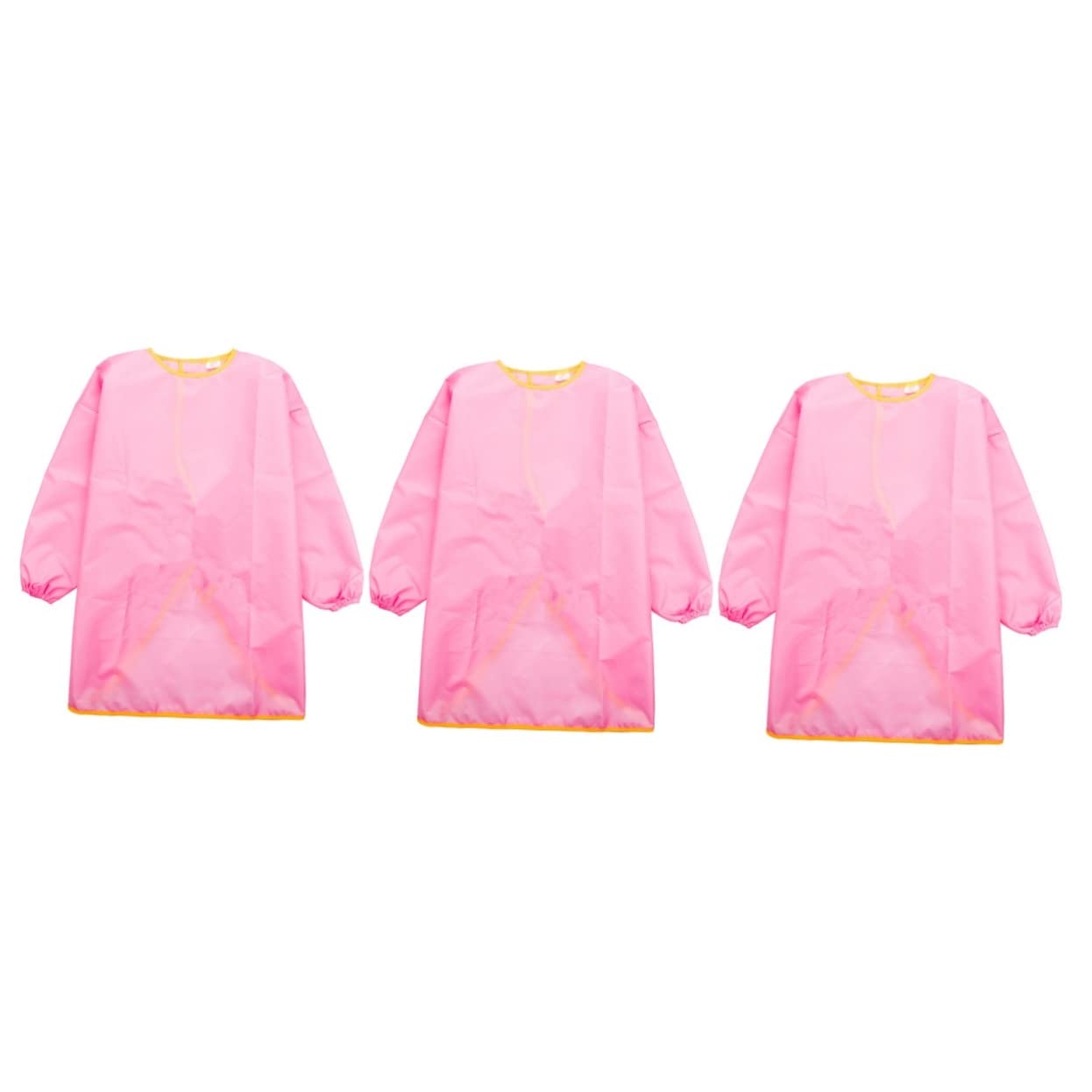 Toyvian 3pezzi Grembiule Per Smock Maniche Lunghe Rosa Per Attività e Protezione Colori