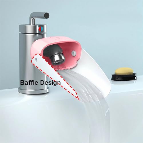 Image of Generic Faucet Extender for Toddlers and Kids, Universal Sink Faucet Extender for Kitchen and Bathroom, Fun Hand-Washing - 2 Packs, blue & pink
