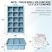 Silicone Ice Cube Trays 3Packs, Easy Release Ice Cube Molds with Lid, Freezer Stackable Ice Maker for Whiskey, Baby Food, BPA Free (Blue+Grey+Pink)