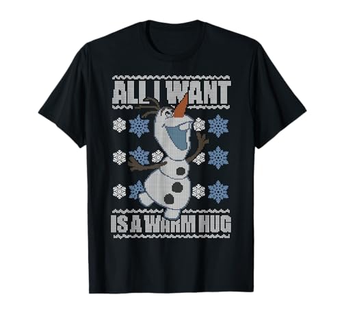 T-shirt Olaf Reine des Neiges style pull de Noël Disney pour fan