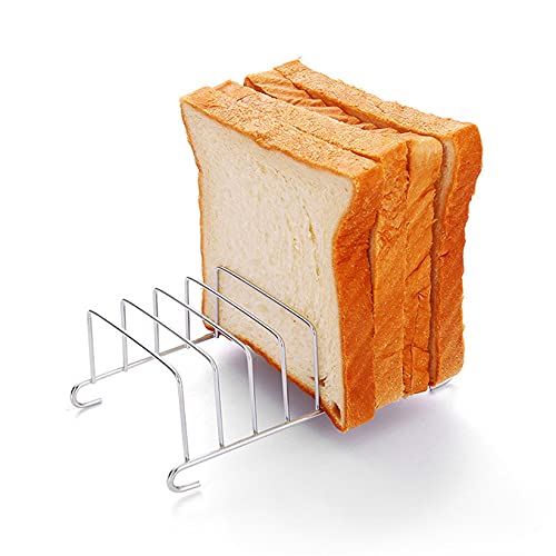 SJHFG Slot Slice Toast Rack Holder Support à Pain Grillé en Acier Inoxydable Carry Erving Support à Pain Cover