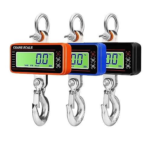 Balance suspendue numérique LCD 500 kg bleue avec télécommande