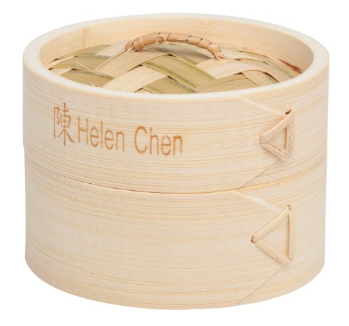 Helen's Asian Kitchen Dim Sum Food Steamer with Lid, 4-Inch, Natural Bamboo #1