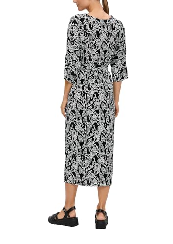 Robe midi plissée raffinée s.Oliver au tombé fluide impeccable