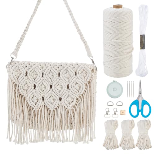 Kit de macramé para principiantes con videotutorial para hacer tu bolso