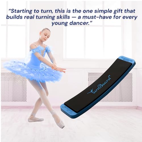 Ballet Is Fun TurnBoard® – The Original Ballet Turning Board | Improve Balance, Spotting & Confidence | Made in the USA (Blue)