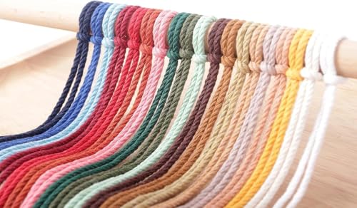 BetterJonny Makramee Garn Set 3mmx50m 5 Stück – Bild 3