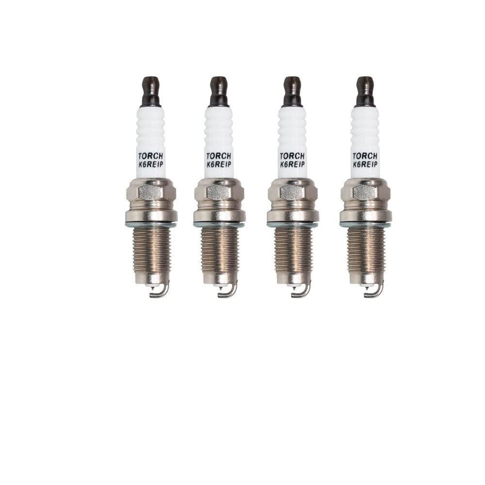 Candele per Automobile Candela di accensione a candela Iridium Platinum K6REIP Sostituire for il sistema di accensione a candela PZFR6R (Color : 4 pieces K6REIP)