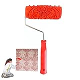 YYOBK House Paint Rollers,5.9 in Patterned Paint Rollers,Texture Rubber Roller,Decorative European...