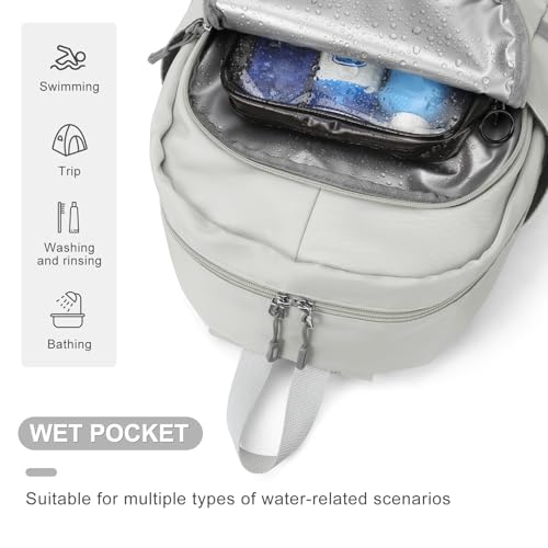 coofay Gym Backpack For Women Waterproof Backpack With Shoe Compartment Lightweight Travel Backpack Sports Backpacks Small Gym Bag